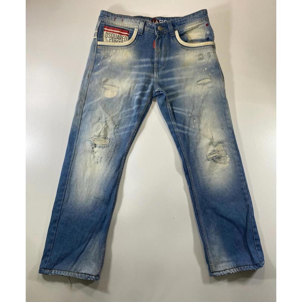 DSquared2 Distressed Blue Denim Jeans 32